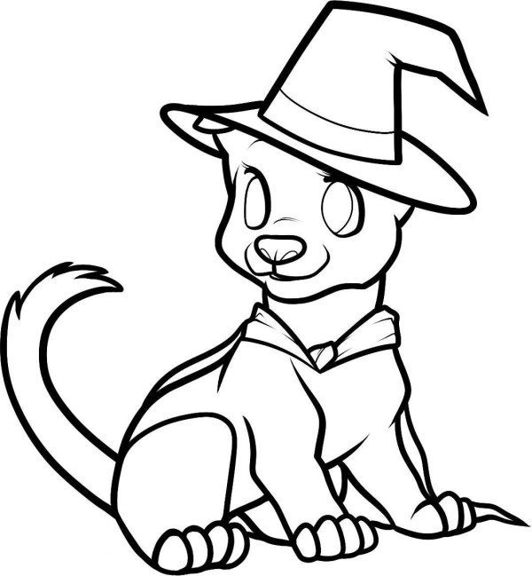 Cute Halloween Coloring Pages Dog 600x649 Cute Halloween Coloring Pages Dog