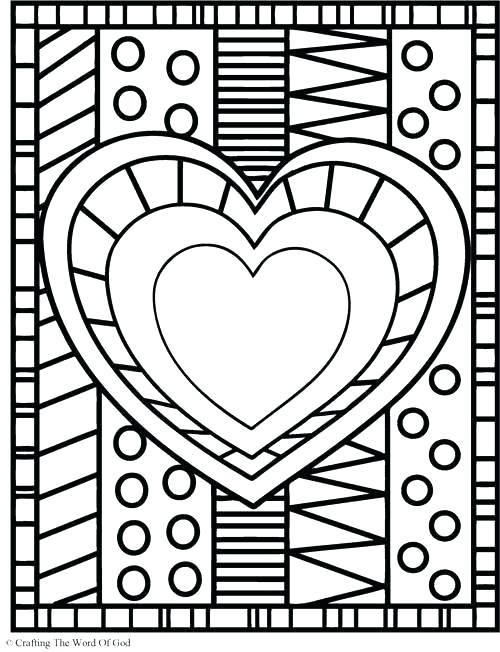 500x652 Love Coloring Pages For Adults Cliptext.co