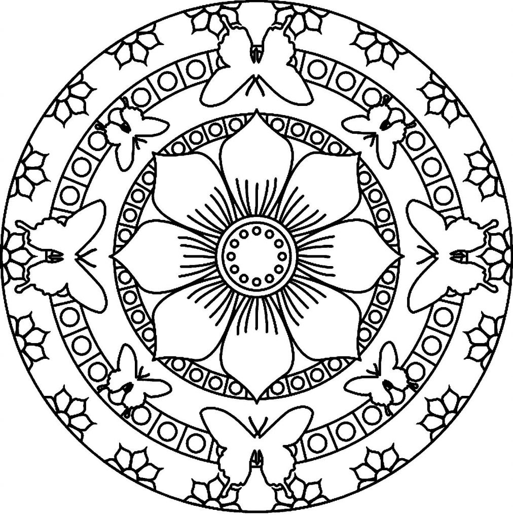 Cool Mandala Coloring Pages 1012x1024 Cool Mandala Coloring Pages