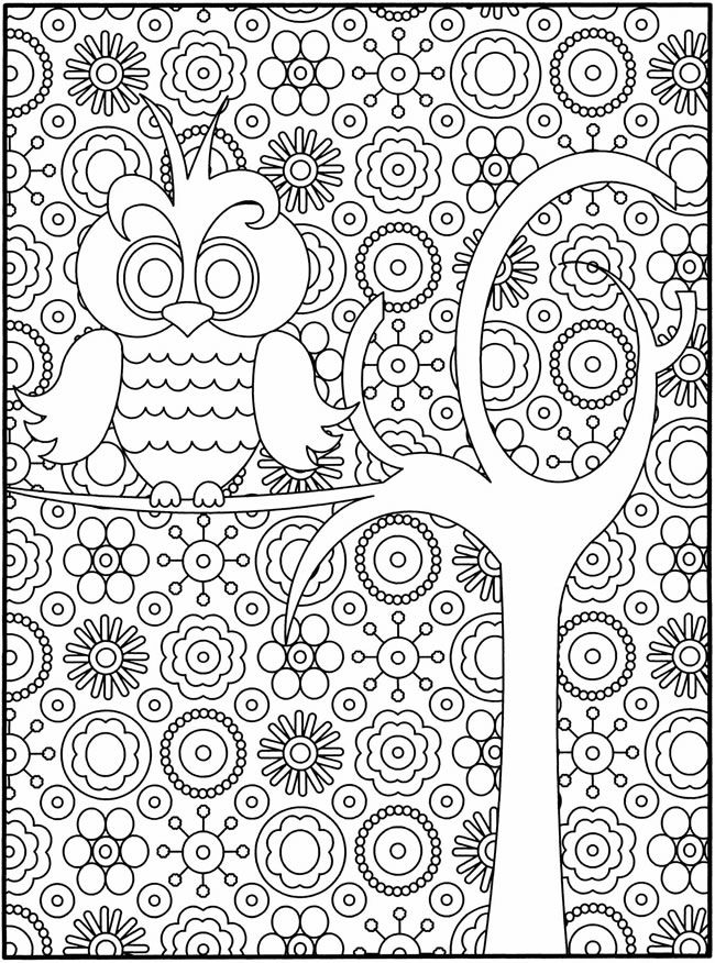 650x876 Free Owl Coloring Page Colorear, Mandalas Y Pintar
