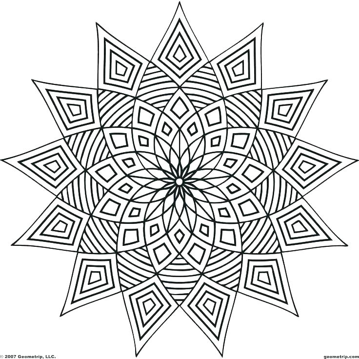 Cool Pattern Coloring Pages 736x736 Cool Pattern Coloring Pages
