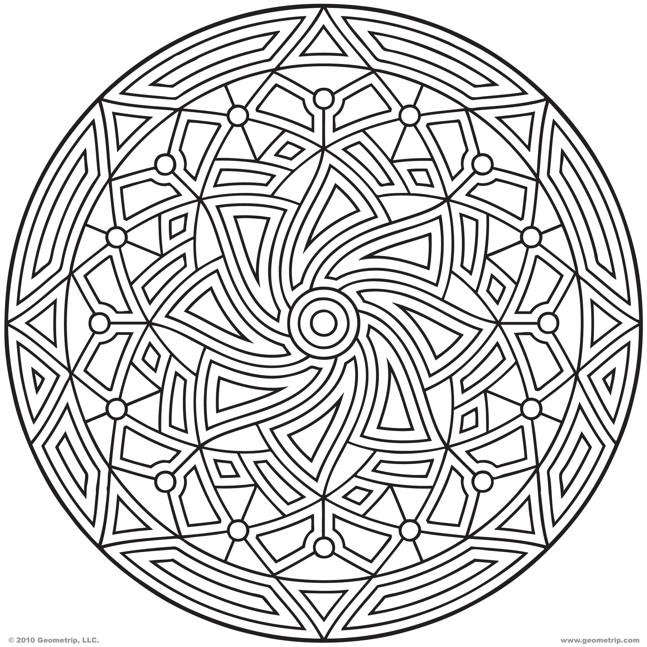 Printable Geometric Coloring Pages 2100x2100 Printable Geometric Coloring Pages
