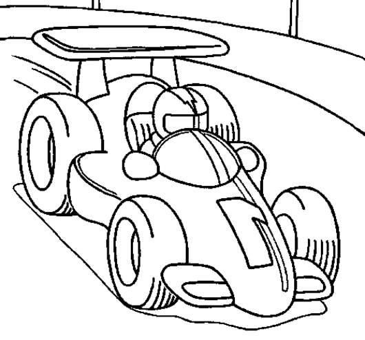530x494 Cool Race Car Coloring Pages Color Bros