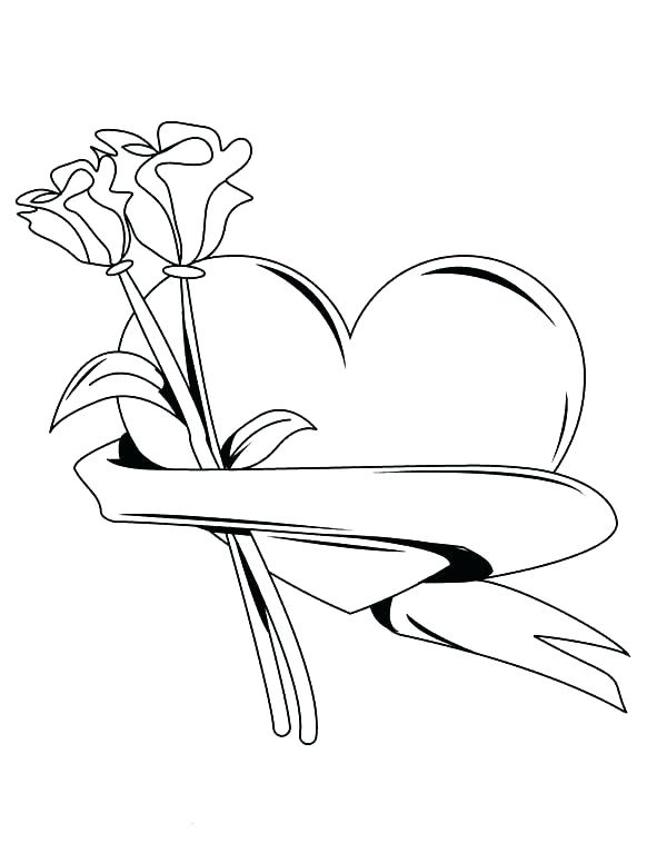 600x776 Rose Coloring Page Rose Coloring Pages Rose Coloring Pages Easy