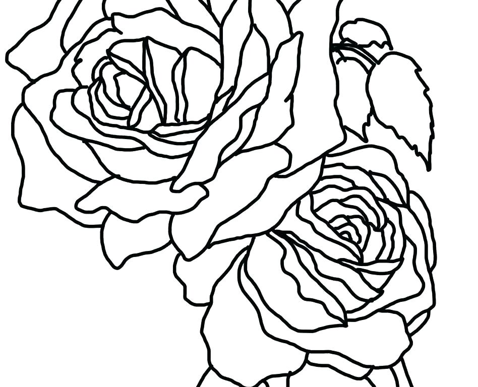 948x768 Colouring Picture Of Rose Coloring Pages Of Roses Colouring