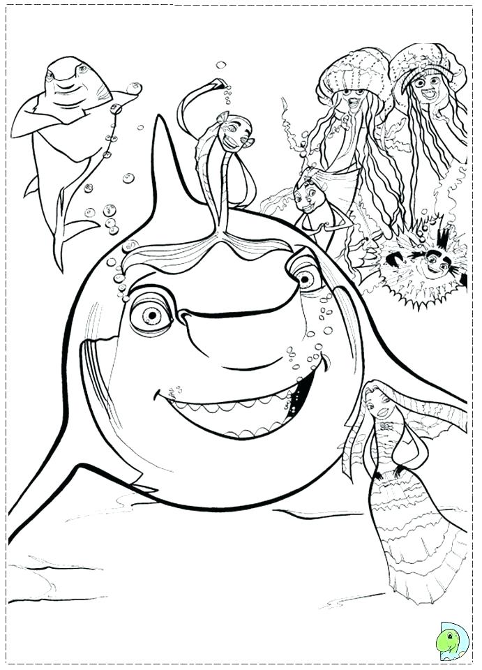 691x960 Coloring Pages Of Sharks Coloring Pages Of Sharks Shark Tales