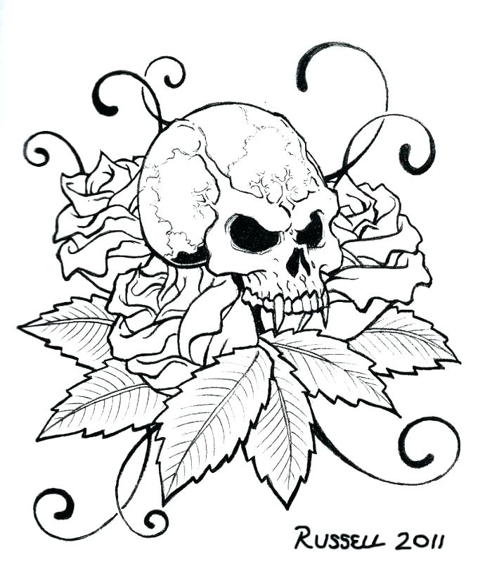 Skull Printable Coloring Pages 700x824 Skull Printable Coloring Pages