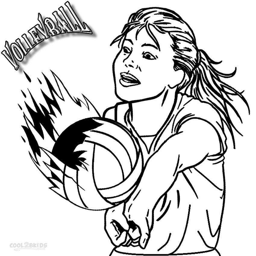 850x850 Printable Volleyball Coloring Pages For Kids Cool2bkids