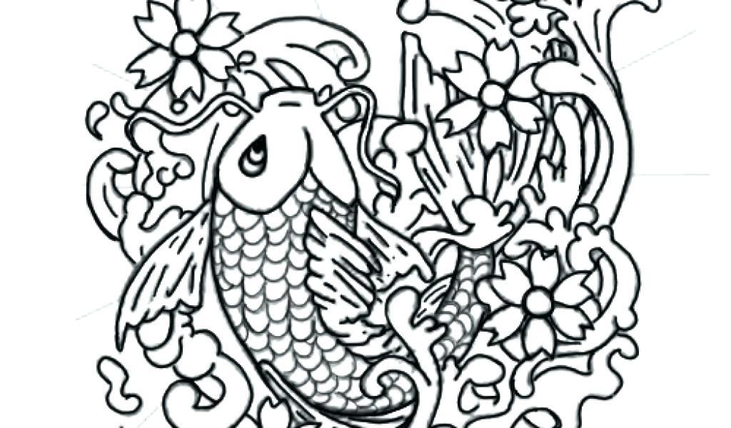 1024x600 Tattoos Coloring Pages Tattoo Coloring Pages Fish Tattoo Coloring