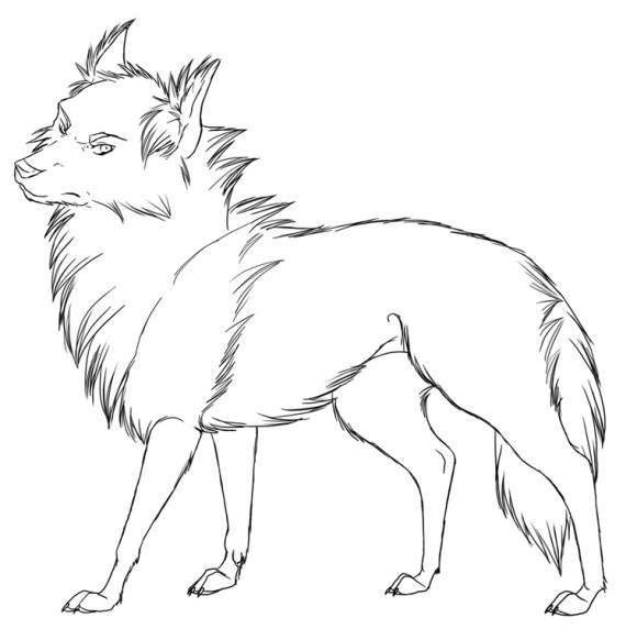 580x572 Cool Wolf Coloring Pages Printable 00 Wolf