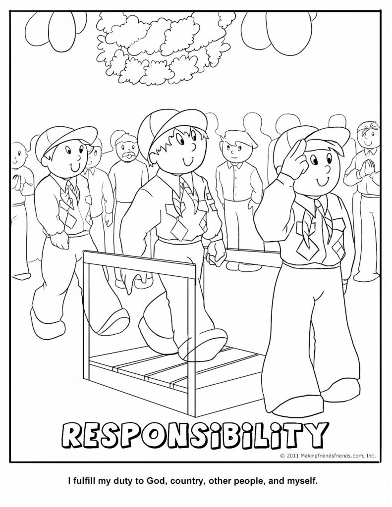 Cub Scout Coloring Pages 791x1024 Cub Scout Coloring Pages
