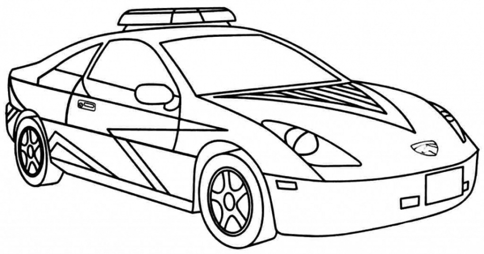 960x504 Police Car Coloring Pages To Print Printable Police Car Coloring