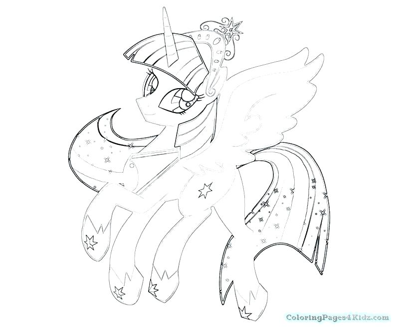 800x667 My Little Pony Princess Cadence Coloring Page Twilight Sparkle
