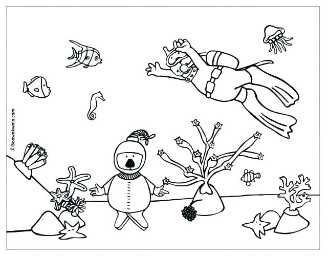 643x500 Coral Reef Coloring Pictures Ocean Coral Coloring Pages Pics Coral