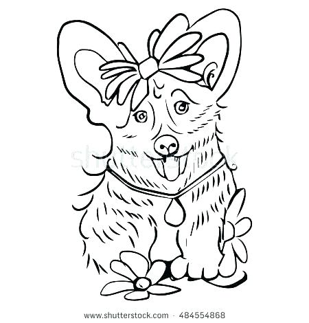 450x470 Corgi Coloring Pages Puppy Dog Coloring Pages Corgi Coloring Pages