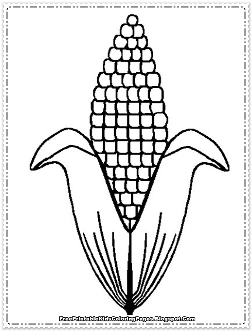 Corn Coloring Pages Printable 810x1066 Corn Coloring Pages Printable