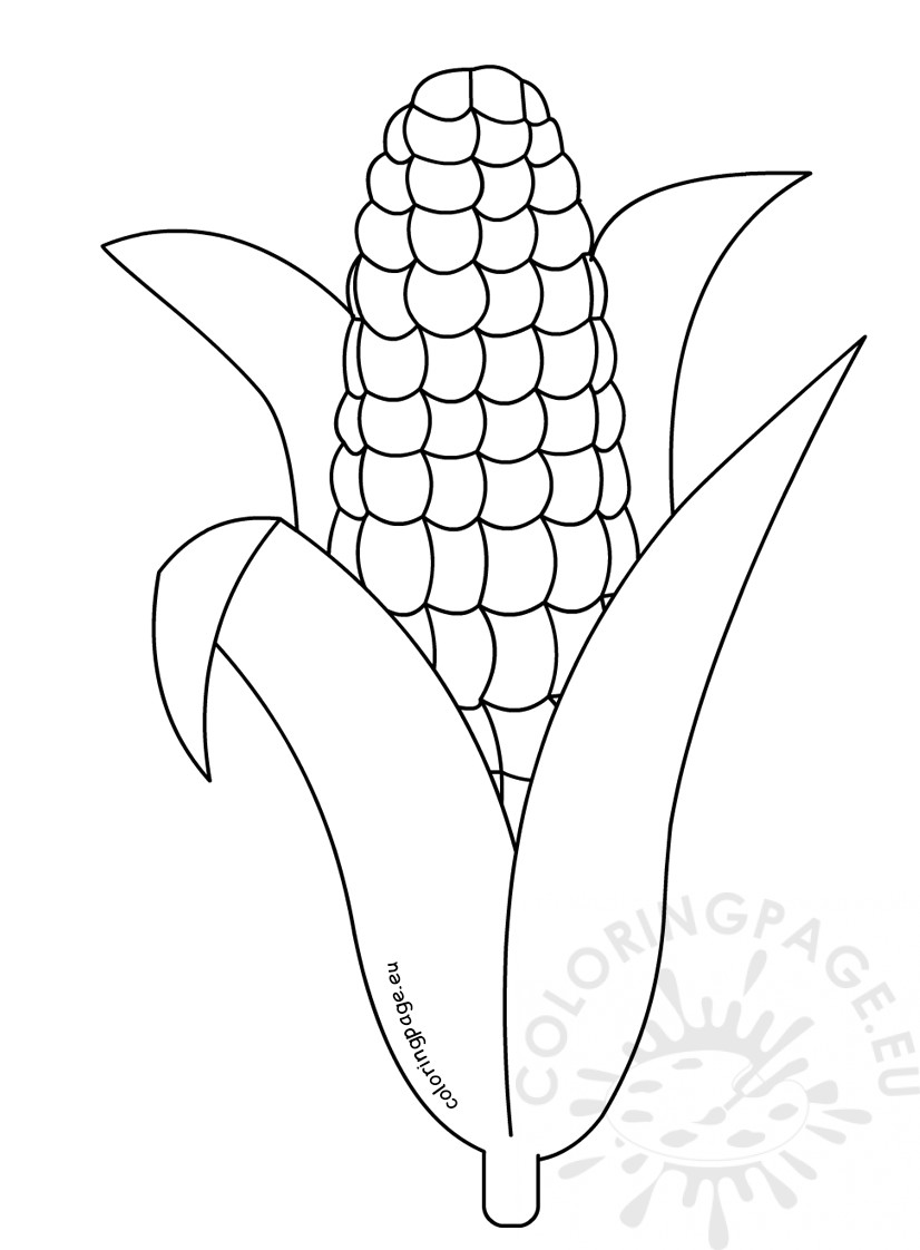 Corn Coloring Pages Printable Coloring Page 826x1122 Corn Coloring Pages Printable Coloring Page