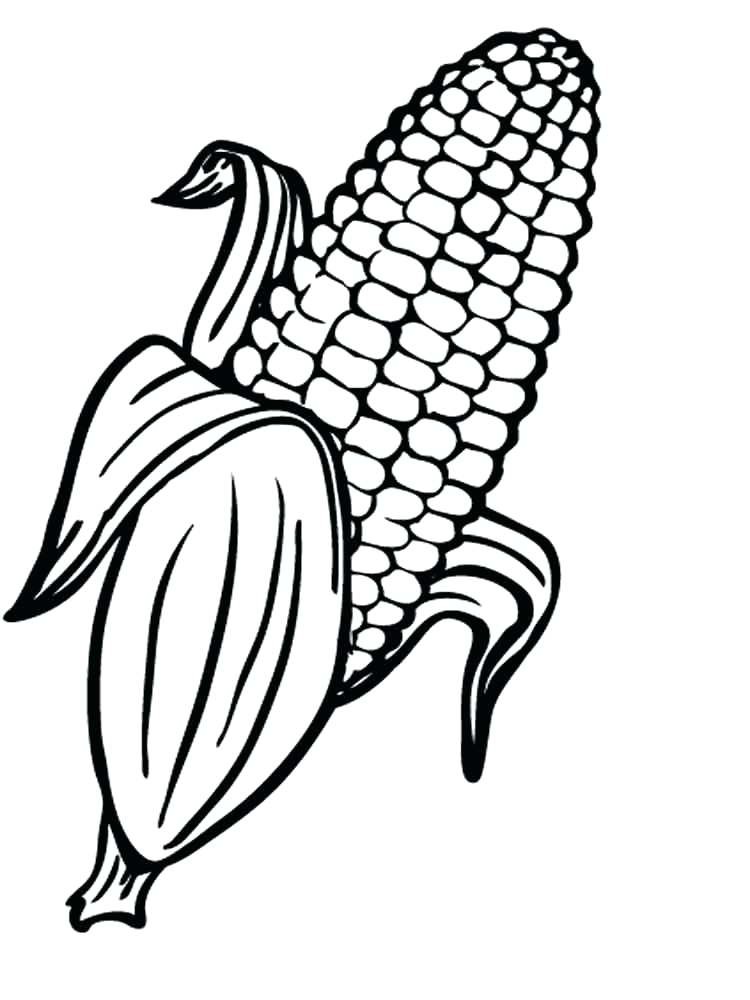750x1000 Corn Coloring Pages Candy Corn Color Page Free