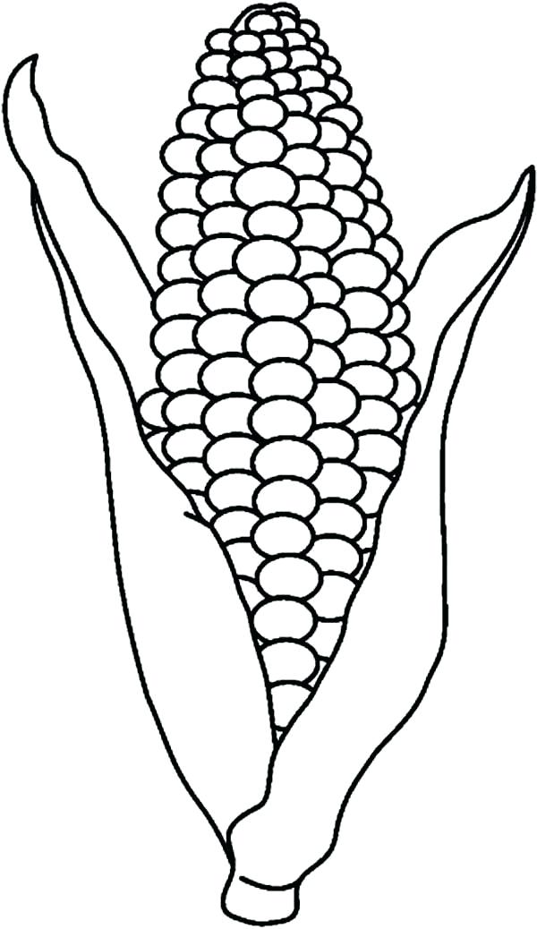 600x1038 Coloring Pages Corn Beautiful Corn On The Cob Coloring Page New