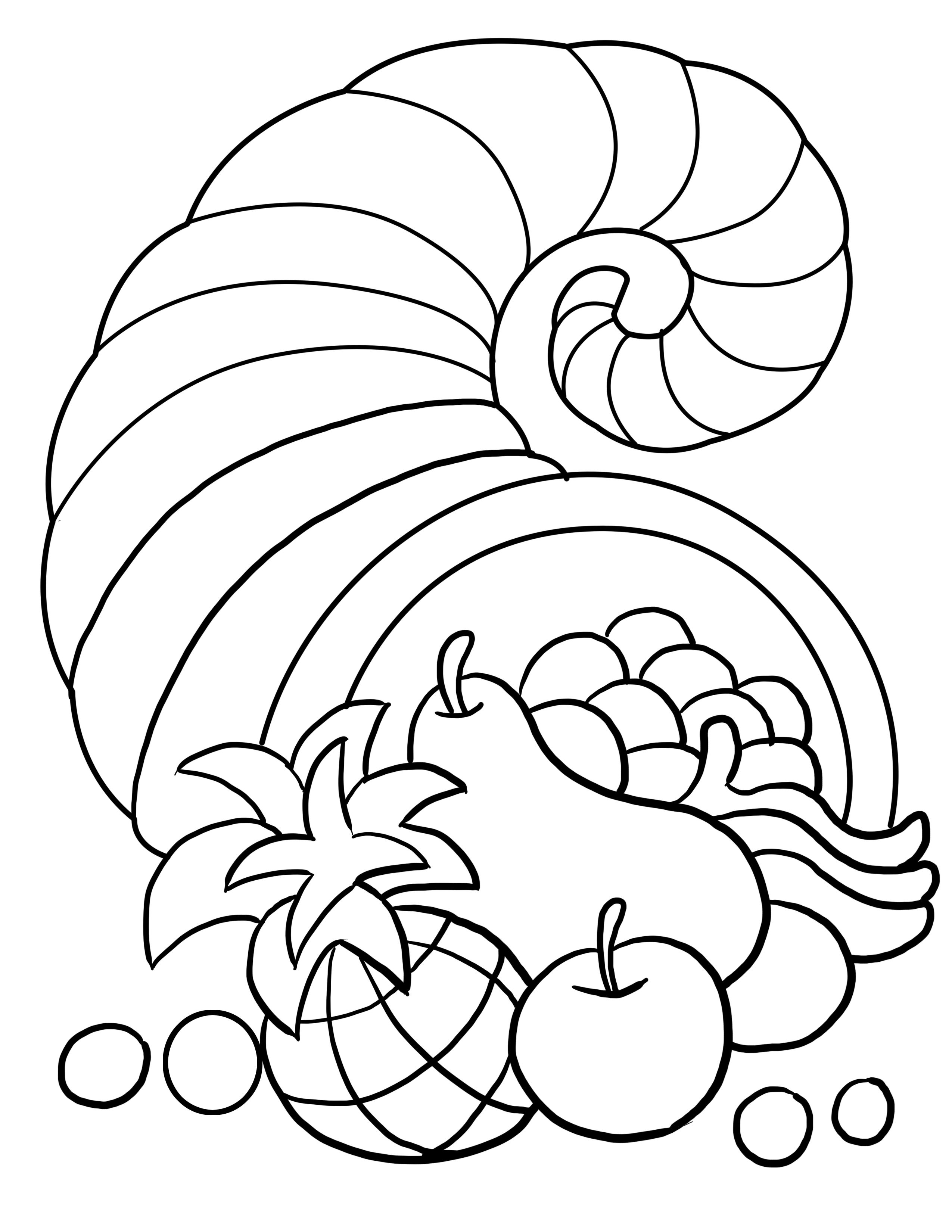 Free Thanksgiving Cornucopia Coloring Page! Jump Start 2550x3300 Free Thanksgiving Cornucopia Coloring Page! Jump Start