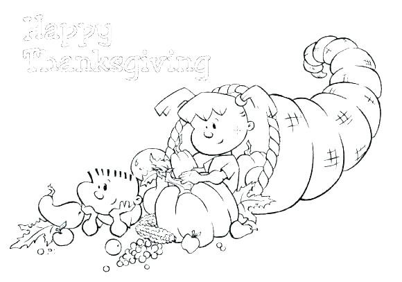 580x407 Cornucopia Coloring Page Cornucopia Coloring Page Fall Color Pages