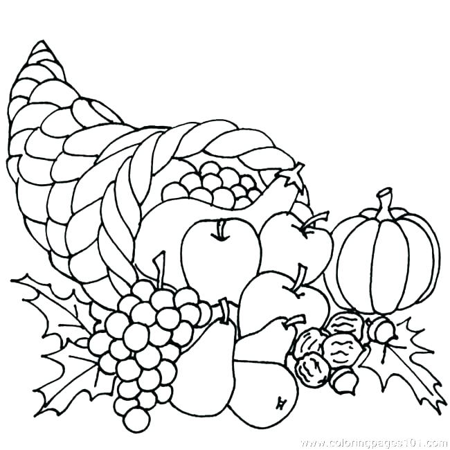 650x650 Adult Coloring Page Thanksgiving Cornucopia 6 Cornucopia More