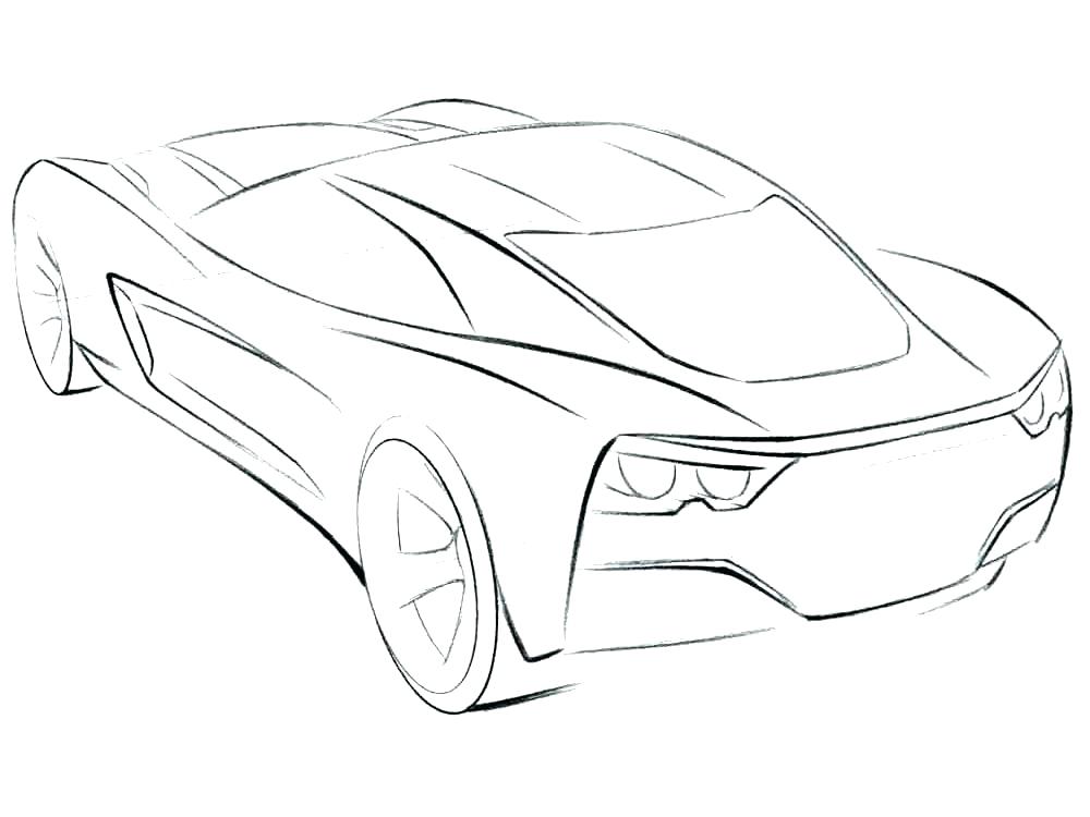 1000x750 Corvette Stingray Coloring Pages Printable Coloring Corvette
