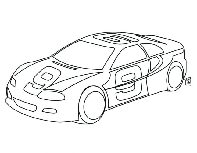 646x500 Coloring Pages ~ Race Car Coloring Pages Corvette Colouring
