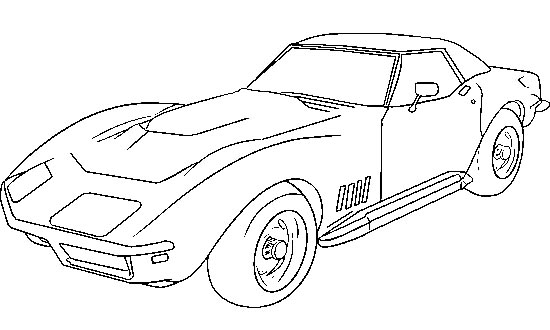 Corvette 1979 Coloring Page 550x330 Corvette 1979 Coloring Page