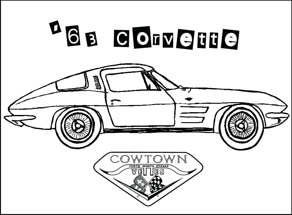 Corvette Coloring Pages 935x690 Corvette Coloring Pages