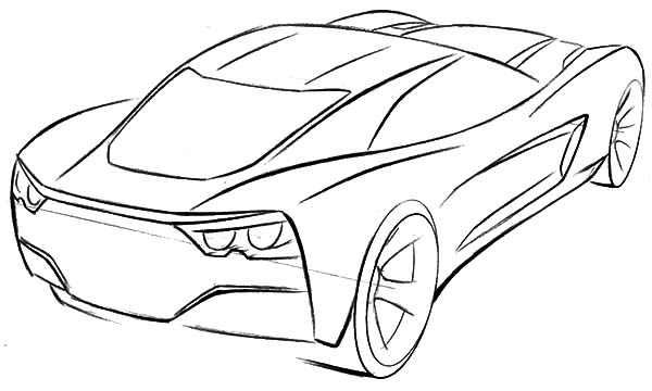 Corvette Cars, Corvette Sport Cars Coloring Pages Corvette Sport 600x360 Corvette Cars, Corvette Sport Cars Coloring Pages Corvette Sport