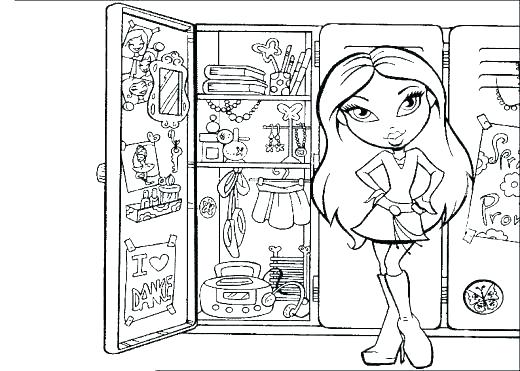 520x371 Bratz Coloring Page Coloring Pages Color Pages Color Page Cartoon