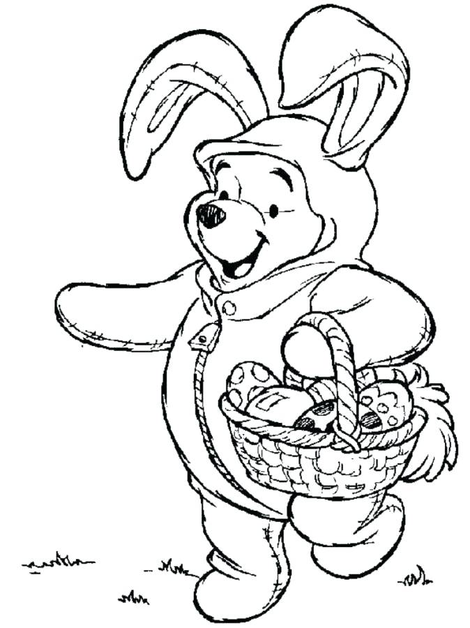 674x900 Disney Easter Coloring Pages The Pooh On Bunny Costume Coloring
