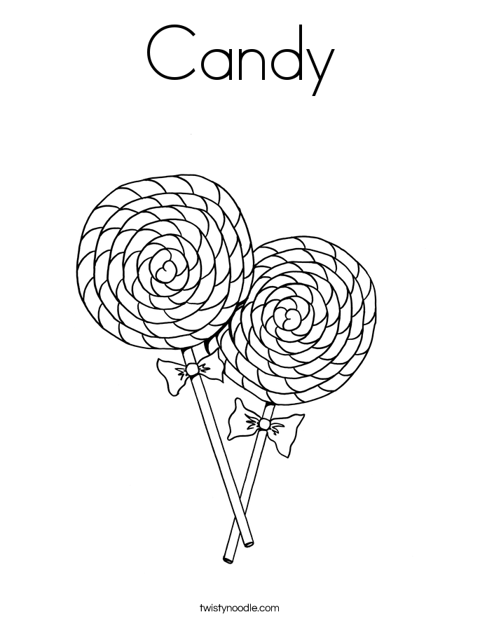 685x886 Candy Coloring Page