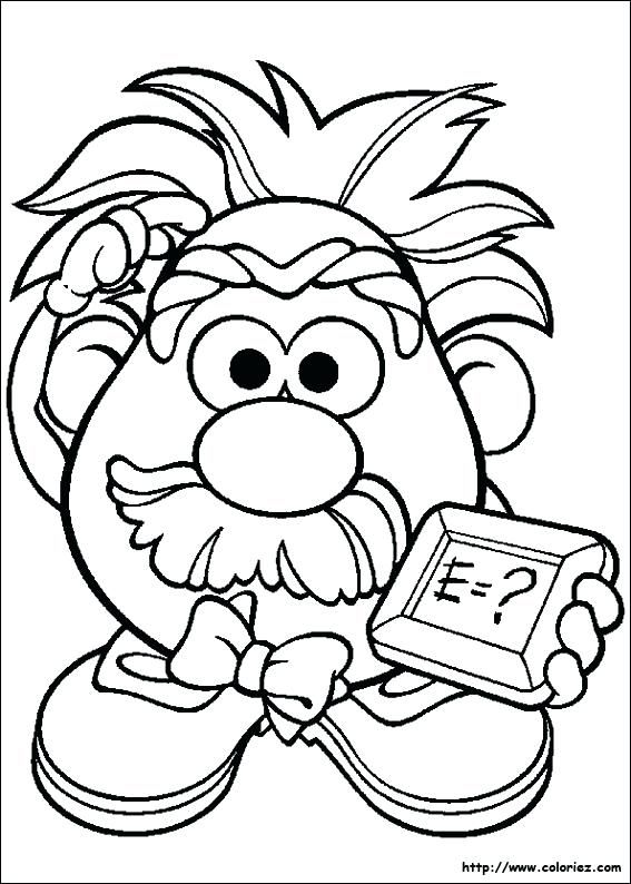 567x794 Printable Mr Potato Head Coloring Pages Red Page