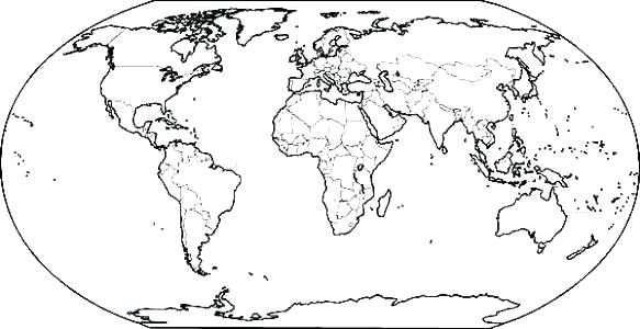 Map Of World Coloring Page Map Of The World Coloring World 583x300 Map Of World Coloring Page Map Of The World Coloring World
