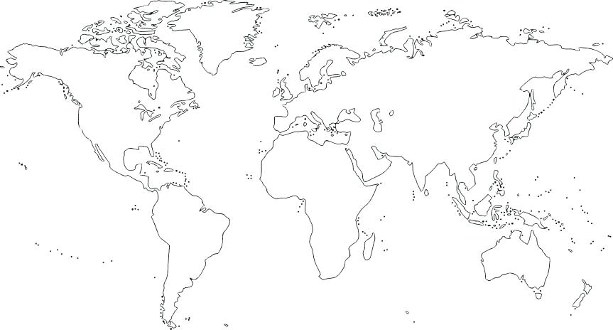 World Map Coloring Page With Countries The World Coloring Pages 863x464 World Map Coloring Page With Countries The World Coloring Pages