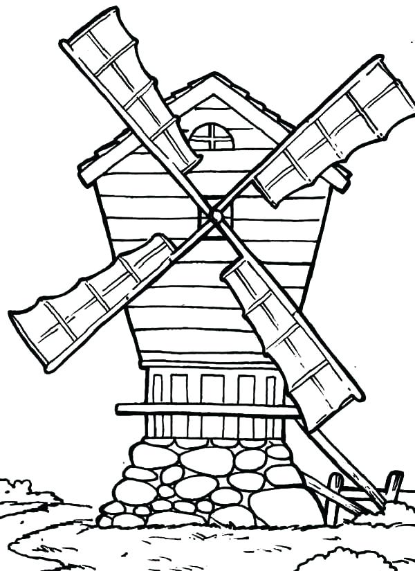 600x825 Country Coloring Pages Country Windmills Coloring Pages Cross
