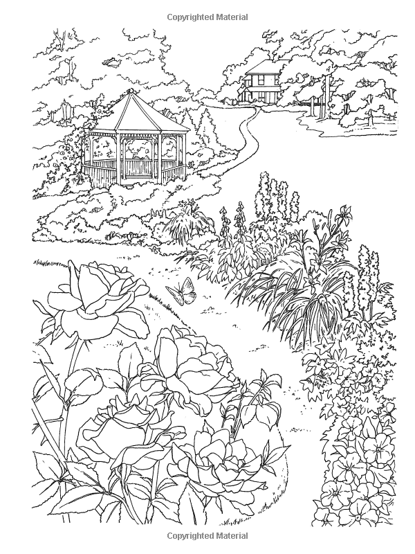 600x800 Creative Haven Country Scenes Coloring Book (Adult