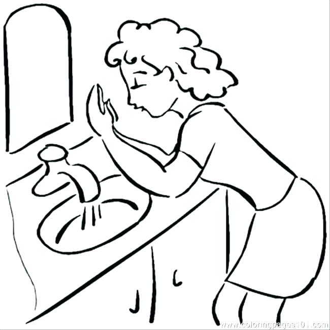 Easter Coloring Page 650x650 Easter Coloring Page