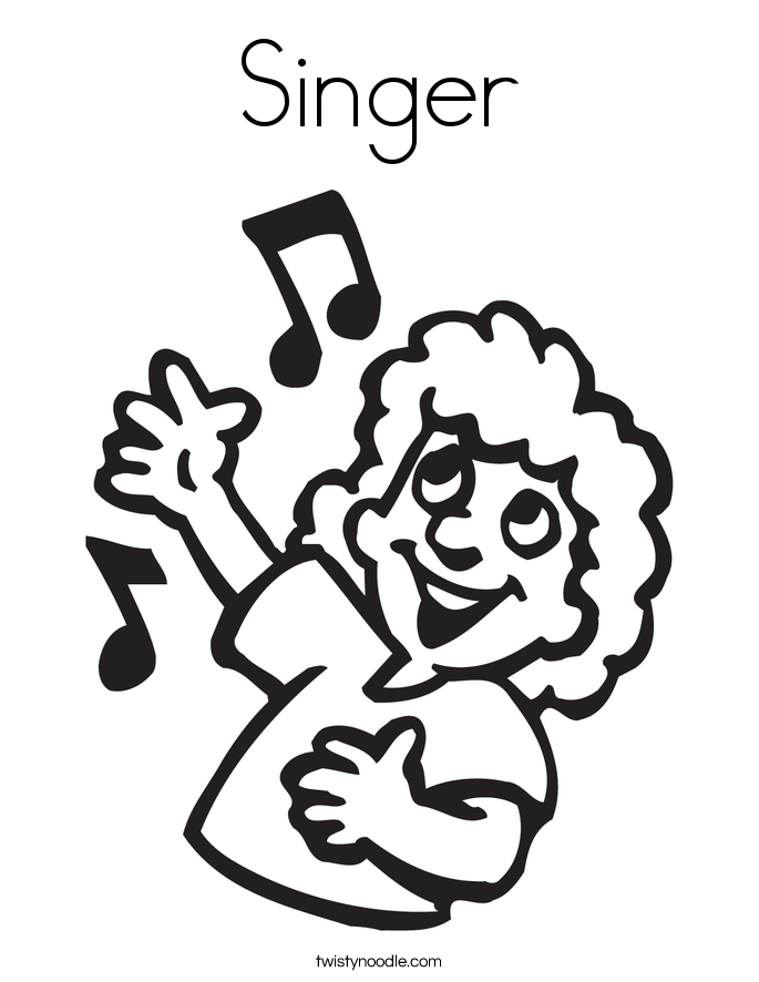 685x886 Singer Coloring Page For Kids Many Interesting Cliparts