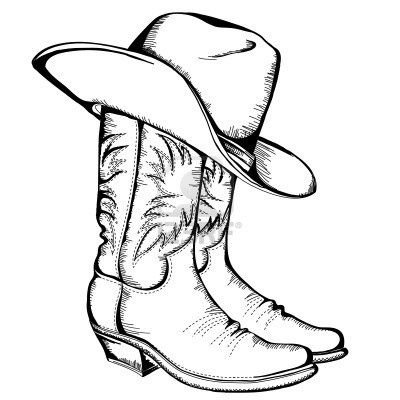 400x400 Western Cowboy Coloring Page Coloring Crafty Country Y'All
