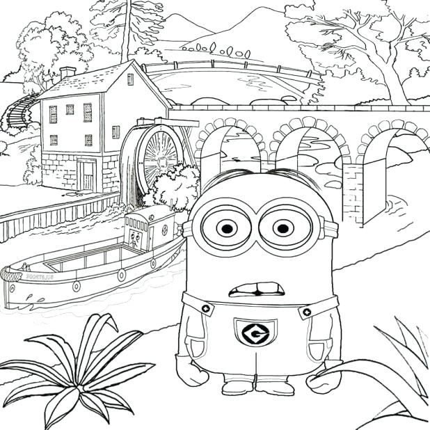 618x618 Fair Coloring Pages Free Printable Despicable Me Coloring Pages
