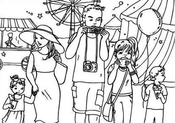 600x422 Carnival Coloring Pages