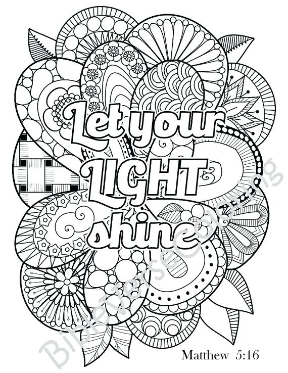 570x738 Bible Color Pages Printable Coloring Sheets For Adults Quotes