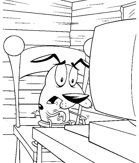 Courage The Cowardly Dog Coloring Pages