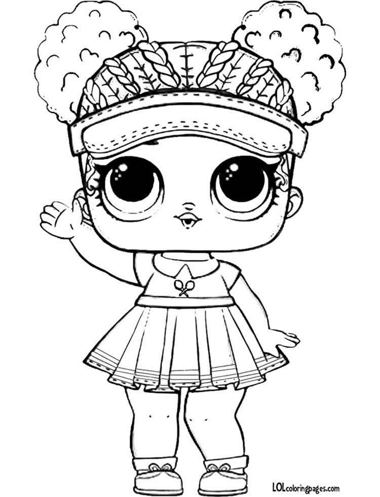 750x980 Court Champ Free Coloring Page Lol Surprise Doll Coloring Pages