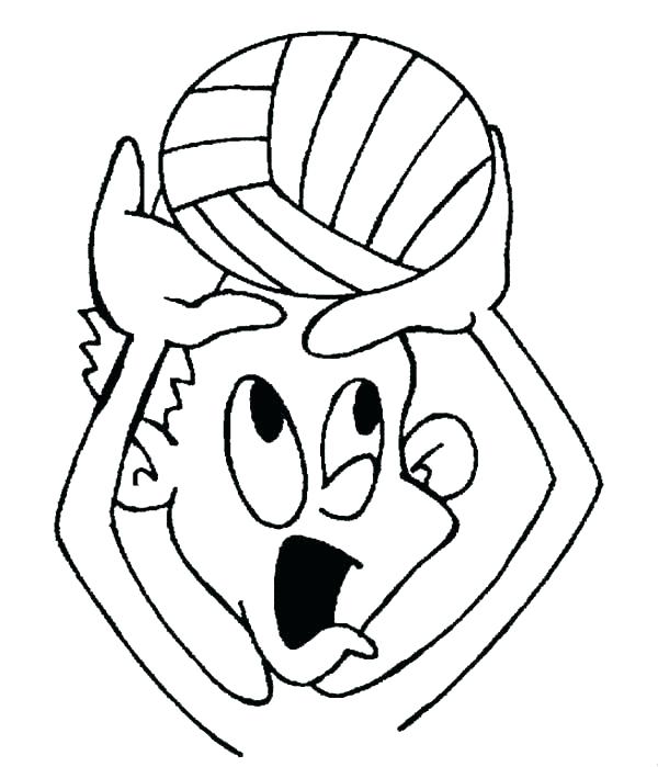 600x699 Volleyball Coloring Pages Amazing Volleyball Coloring Pages Free