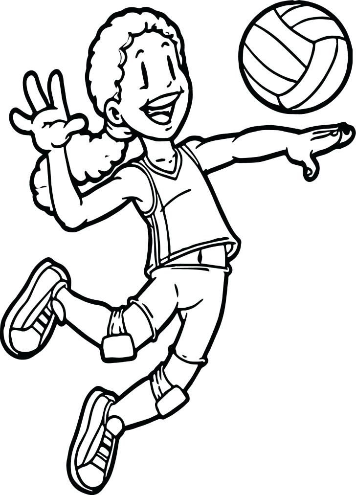 728x1012 Volleyball Coloring Pages With Wallpapers Picture Medium Size