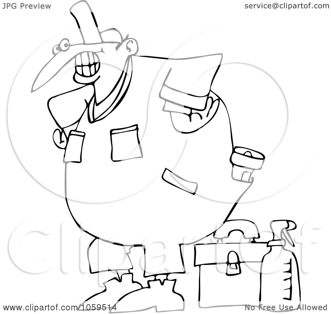 Royalty Free Vector Clip Art Illustration Of A Coloring Page 1080x1024 Royalty Free Vector Clip Art Illustration Of A Coloring Page